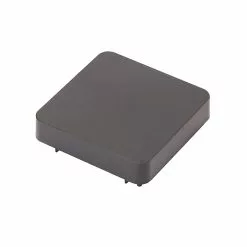 Chapeau Carré Métal Et Plastique GoodHome Neva RAL 7039 Taupe 7,5 X H.3,7 Cm + Fixation Taupe