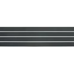 GoodHome Décor 4 Lames Aluminium Neva Anthracite 179 X H.44 Cm