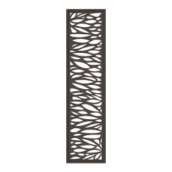 GoodHome Décor Feuille Aluminium Neva Anthracite