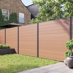 GoodHome Lame De Clôture Composite Neva Teck (lot De 6 Lames)