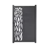 GoodHome Portillon Aluminium Neva Anthracite 100 X H.174 Cm